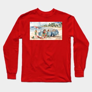 Christmas vacation on the  beach Long Sleeve T-Shirt